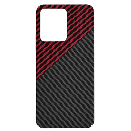 Hülle für Xiaomi Redmi 13C 5G / 13C / Poco C65, Techsuit, Carbonite FiberShell, Schwarz Rot