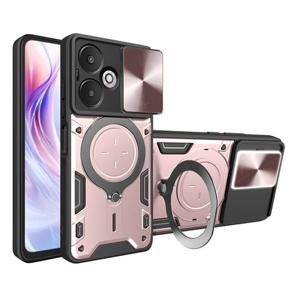 Coque pour Xiaomi Redmi 13C 5G, Techsuit, CamGuard Pro, Rose Doré