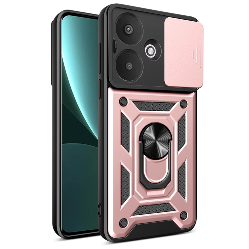 Coque pour Xiaomi Redmi 13C 5G, Techsuit, CamShield, Rose