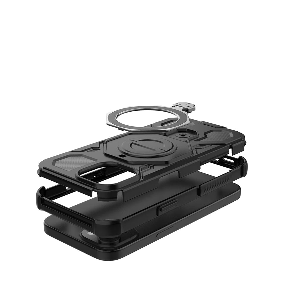 Hülle für Xiaomi Redmi 15 5G / 15 4G, Techsuit, Carbon Shield Pro, Off-Schwarz