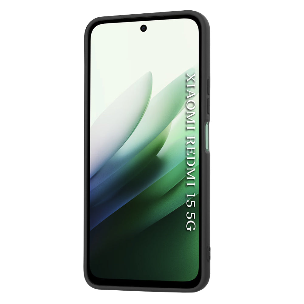 Hülle für Xiaomi Redmi 15 5G / 15 4G, Techsuit, SoftFlex, Schwarz