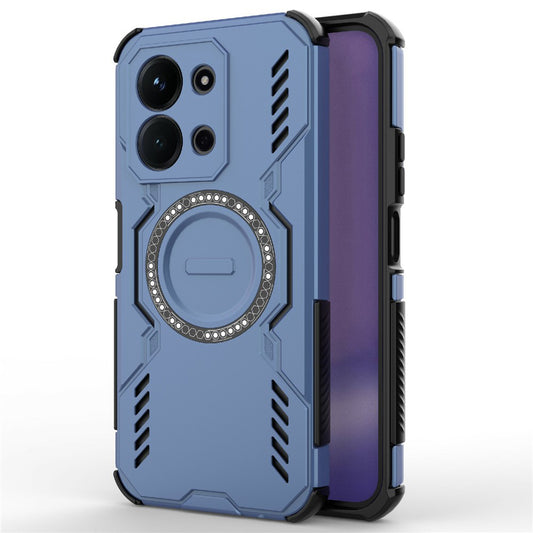 Coque MagSafe pour Xiaomi Redmi 15C 5G / 15C 4G, Techsuit, ArmorMag, Bleue