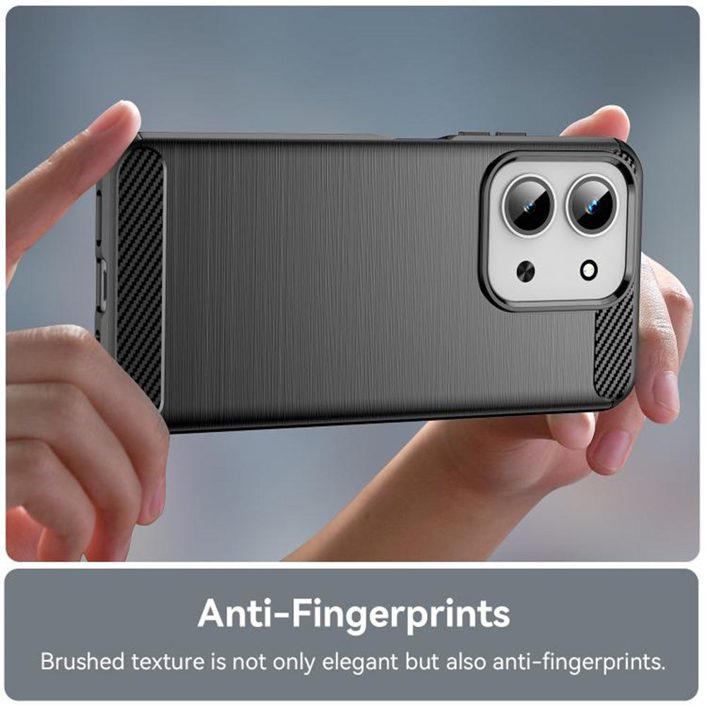 Coque pour Xiaomi Redmi 15C 5G / 15C 4G, Techsuit, Carbone, Noire