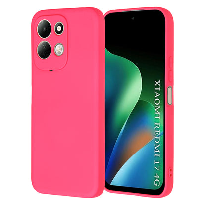 Hülle für Xiaomi Redmi 17 5G / 17 4G, Techsuit, SoftFlex, Dunkelrosa