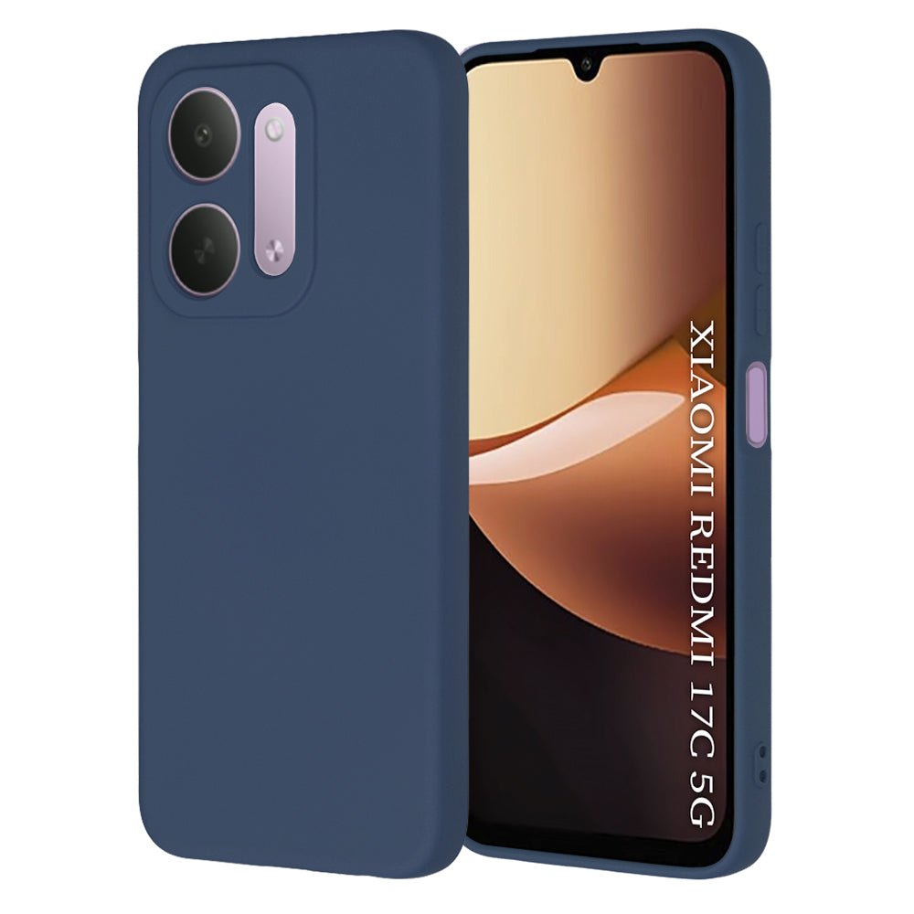 Coque pour Xiaomi Redmi 17C 5G, Techsuit, SoftFlex, bleu marine