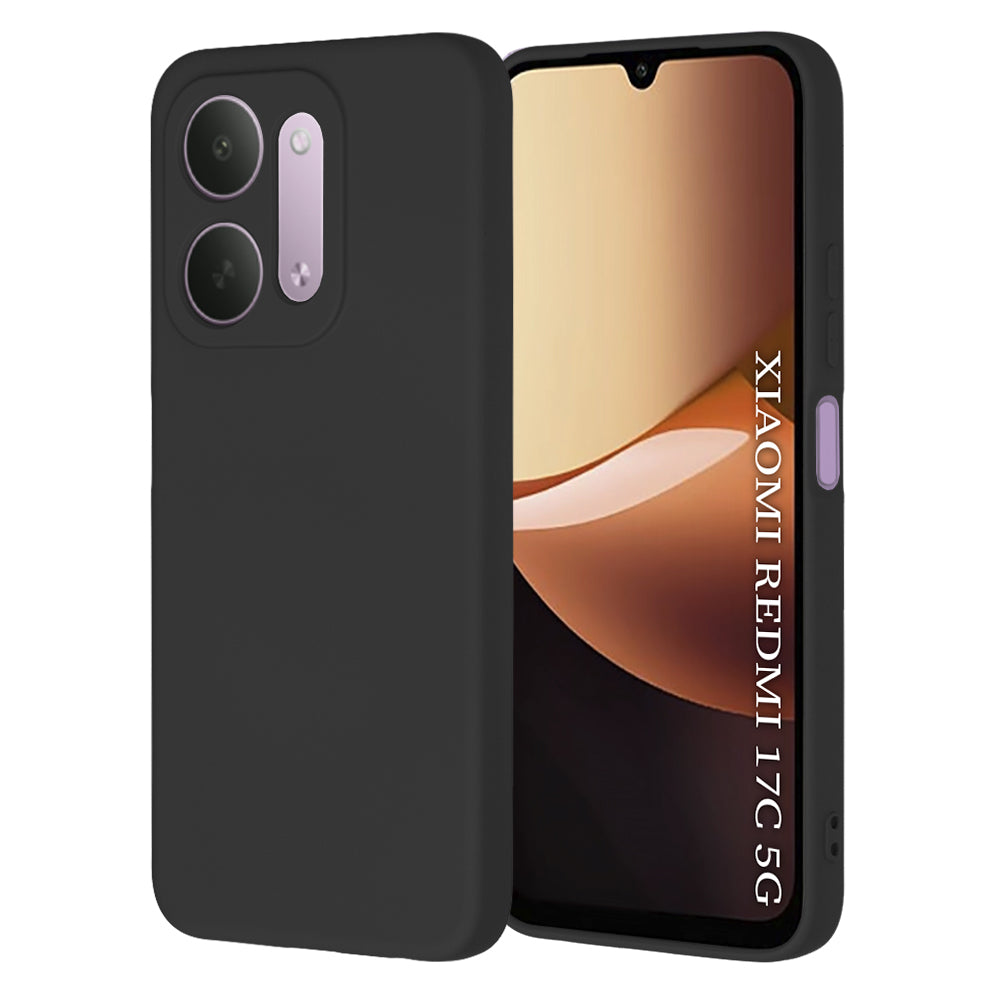 Coque pour Xiaomi Redmi 17C 5G, Techsuit, SoftFlex, noire