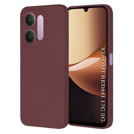 Hülle für Xiaomi Redmi 17C 5G, Techsuit, SoftFlex, Bordeauxrot