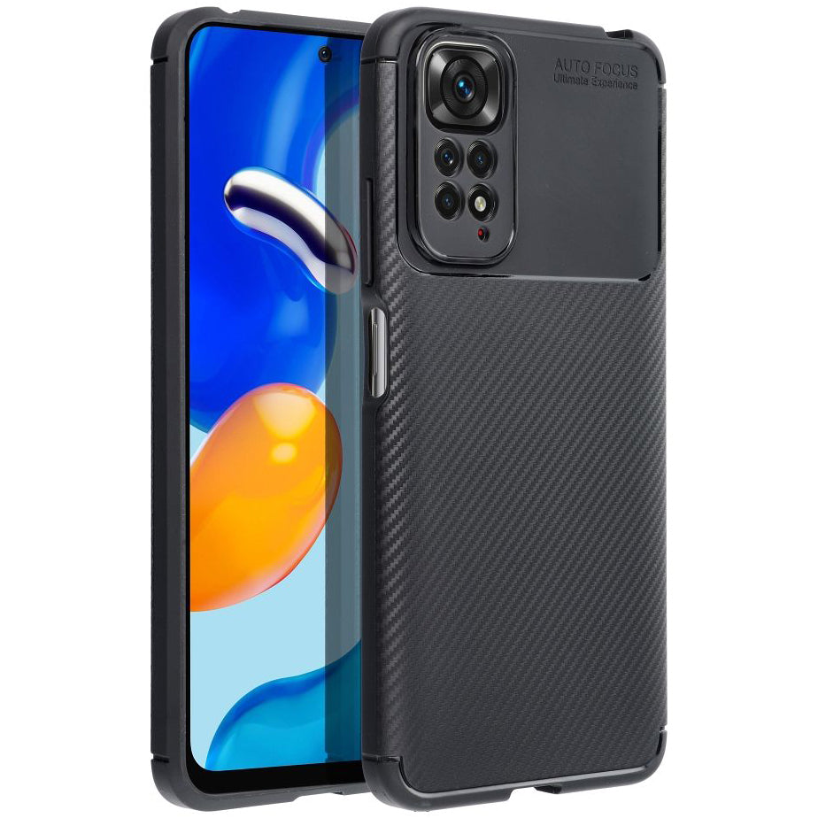 Coque pour Xiaomi Poco C65 / Redmi 13C, OEM, Carbone Premium, Noire