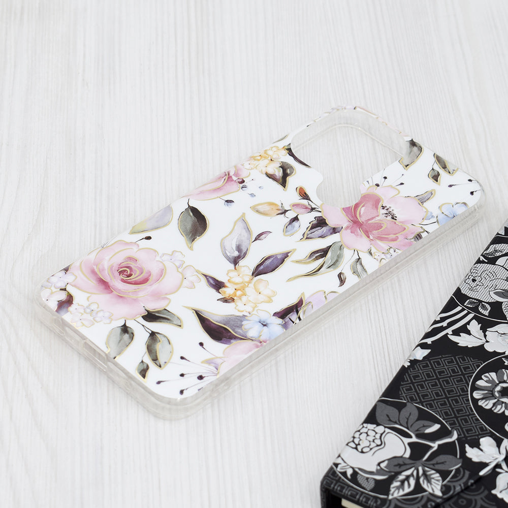 Coque pour Xiaomi Redmi A2+ / A1+, Techsuit, Marble, Blanche