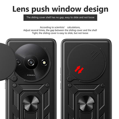 Coque pour Xiaomi Redmi A3x / A3, Techsuit, CamShield, Noire