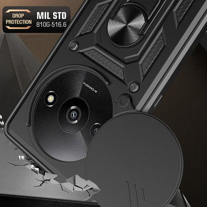 Coque pour Xiaomi Redmi A3x / A3, Techsuit, CamShield, Noire