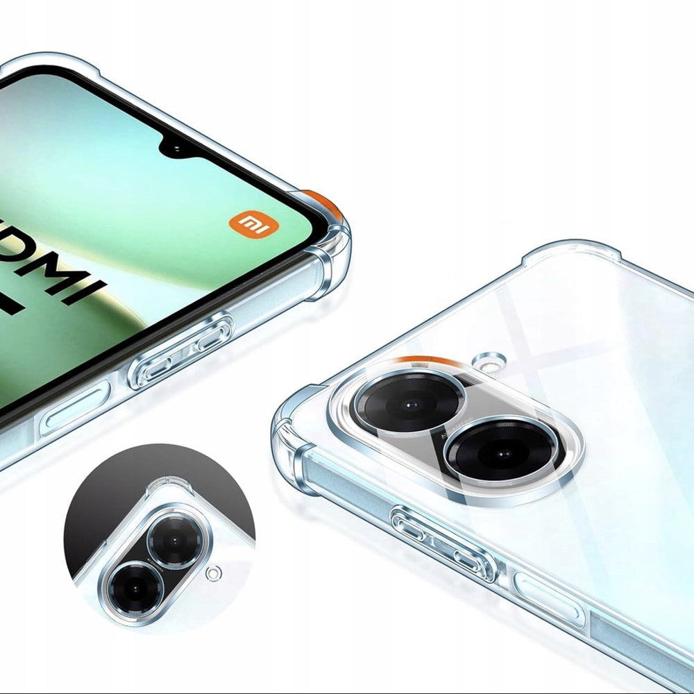 Hülle für Xiaomi Redmi A5 4G (Standard), Techsuit, stoßfest klar, transparent