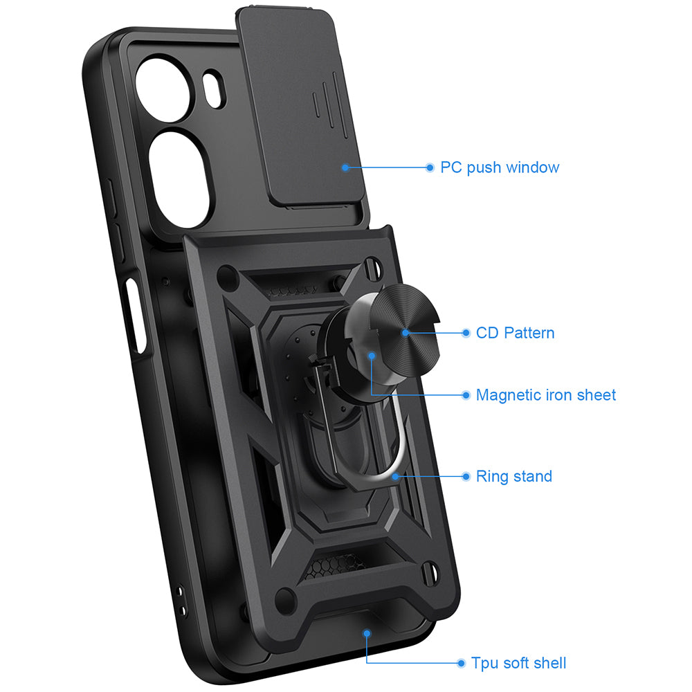 Case for Xiaomi Redmi A7 Pro 4G, Techsuit, CamShield, Black