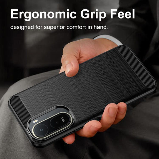 Coque pour Xiaomi Redmi A7 Pro 4G, Techsuit, Carbone, Noire