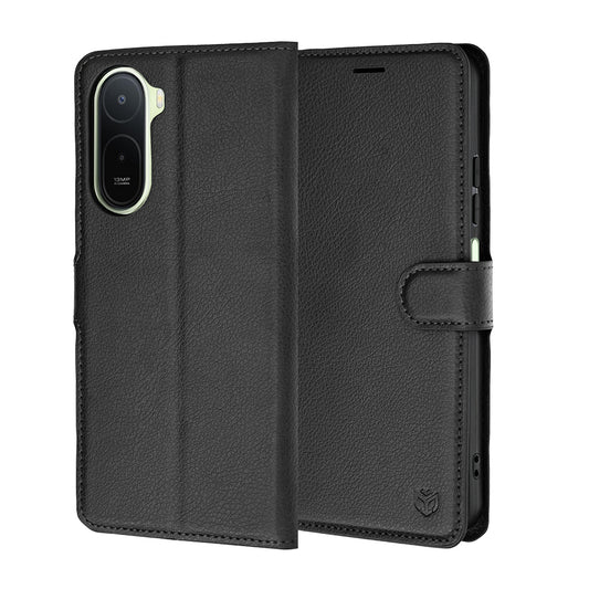 Coque pour Xiaomi Redmi A7 Pro 4G, Techsuit, Leather Folio, Noire