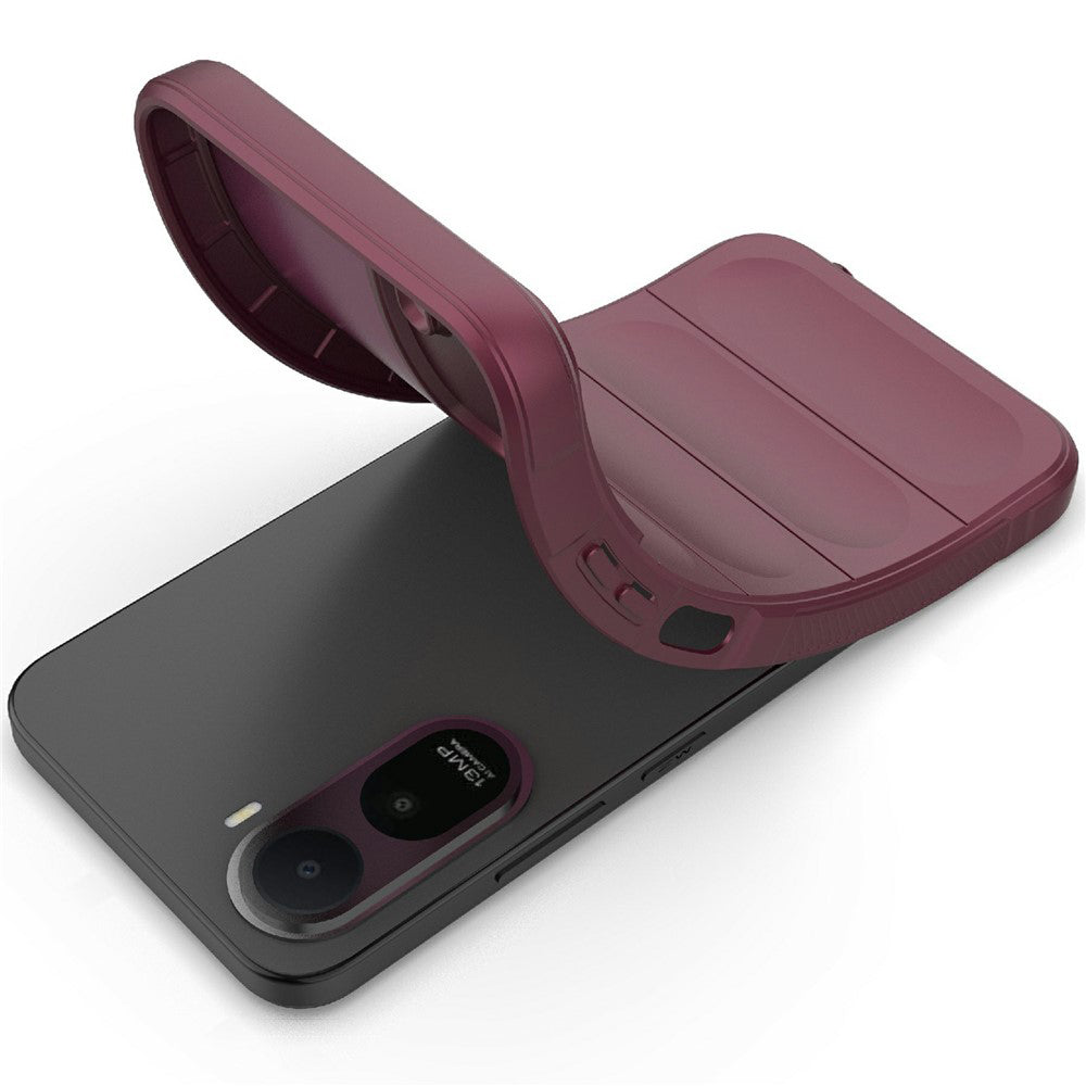 Hülle für Xiaomi Redmi A7 Pro 4G, Techsuit, Magic Shield, Weinrot