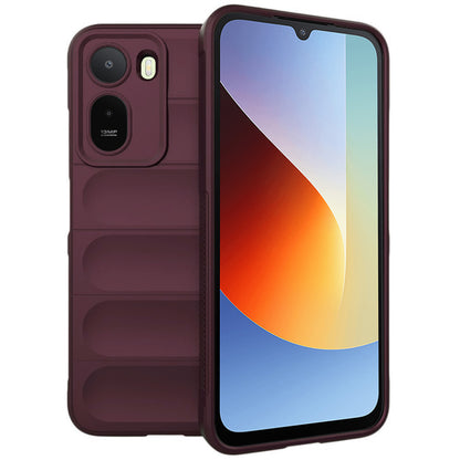 Hülle für Xiaomi Redmi A7 Pro 4G, Techsuit, Magic Shield, Weinrot
