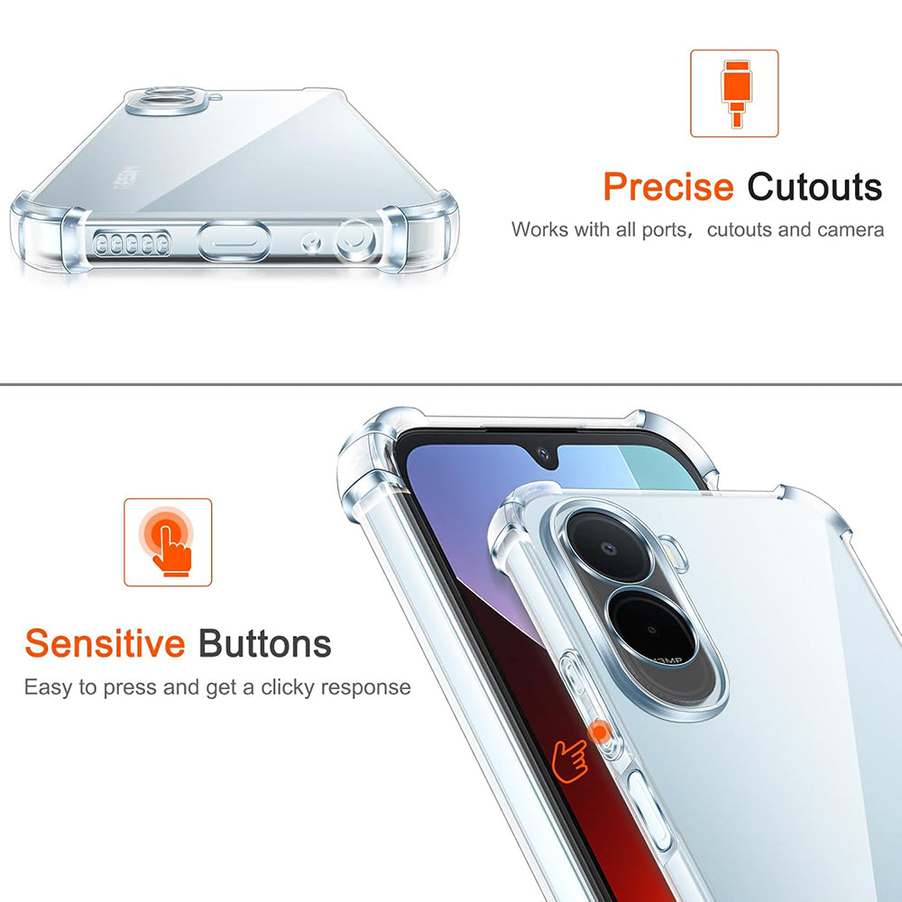 Étui pour Xiaomi Redmi A7 Pro 4G, Techsuit, Shockproof Clear, Transparent