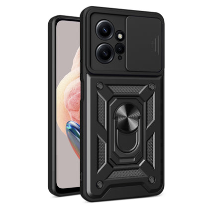 Hülle für Xiaomi Redmi Note 12 4G, Techsuit, CamShield, Schwarz