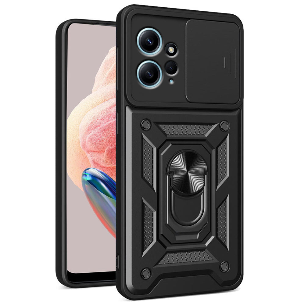 Hülle für Xiaomi Redmi Note 12 4G, Techsuit, CamShield, Schwarz