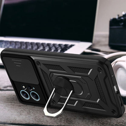 Hülle für Xiaomi Redmi Note 12 4G, Techsuit, CamShield, Schwarz