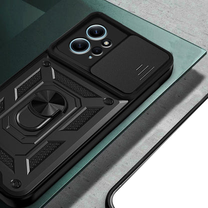 Hülle für Xiaomi Redmi Note 12 4G, Techsuit, CamShield, Schwarz