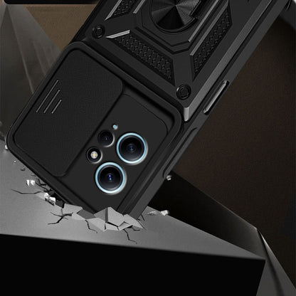 Hülle für Xiaomi Redmi Note 12 4G, Techsuit, CamShield, Schwarz