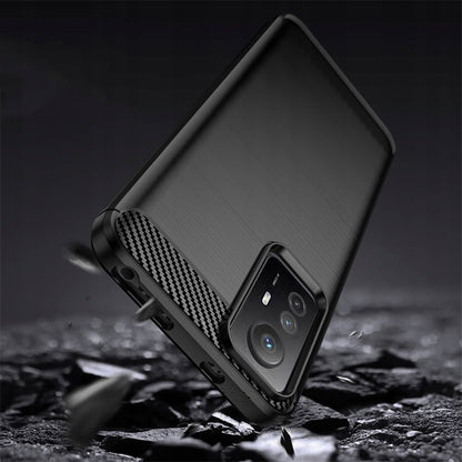 Coque pour Xiaomi Redmi Note 12S, Techsuit, Carbone, Noire