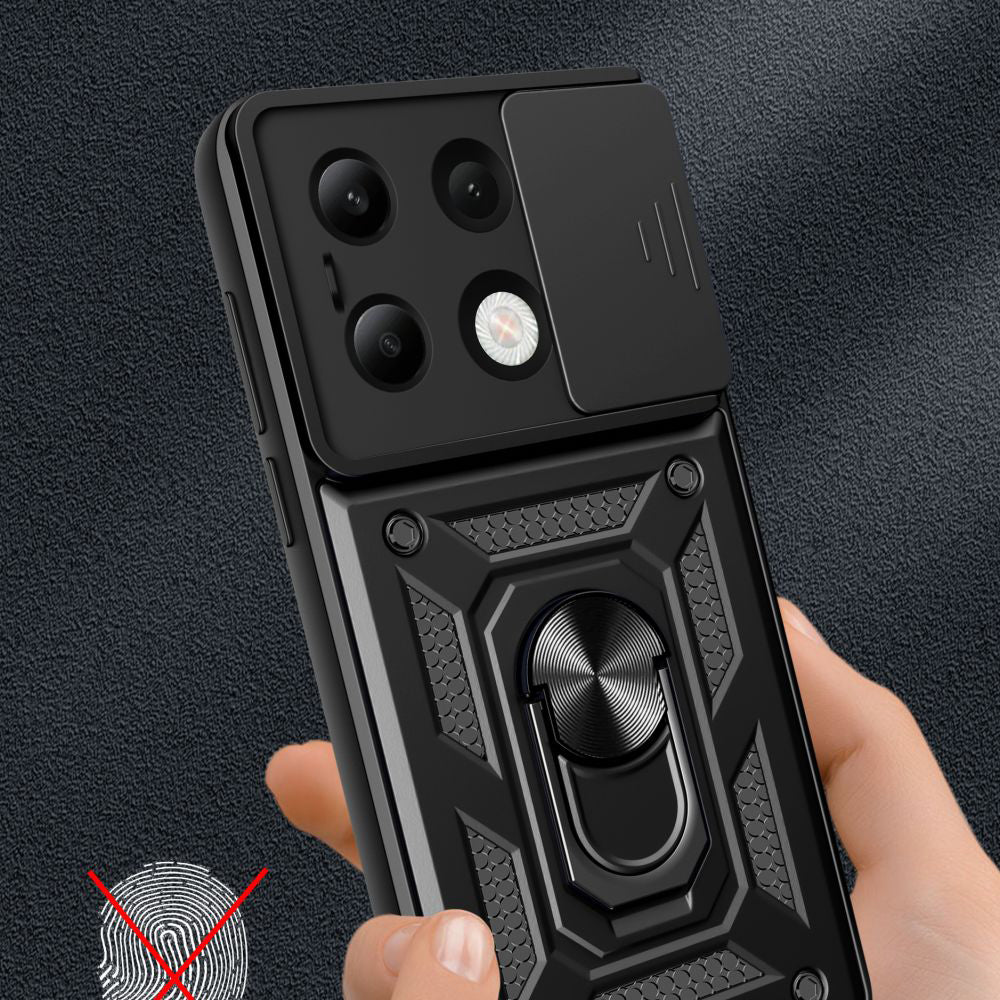 Case for Xiaomi Redmi Note 13 4G, Techsuit, CamShield, Black