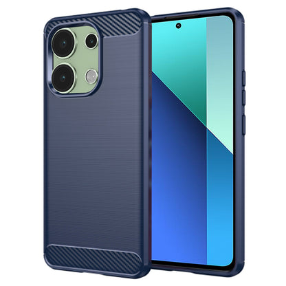 Coque pour Xiaomi Redmi Note 13 4G, Techsuit, Carbone, Bleue