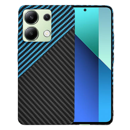 Coque pour Xiaomi Redmi Note 13 4G, Techsuit, Carbonite FiberShell, Noir Bleu