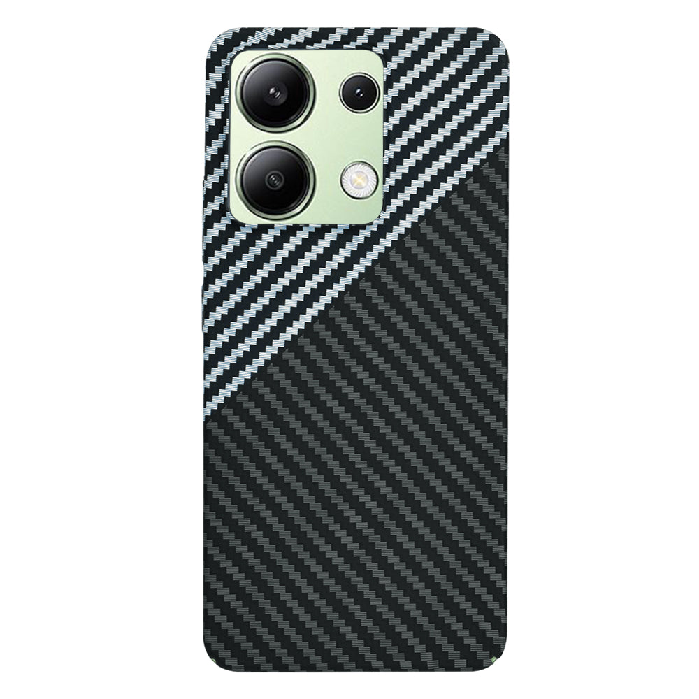 Coque pour Xiaomi Redmi Note 13 4G, Techsuit, Carbonite FiberShell, Noir Gris