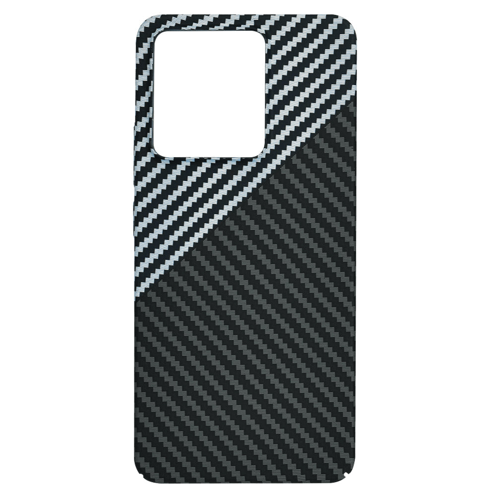 Coque pour Xiaomi Redmi Note 13 4G, Techsuit, Carbonite FiberShell, Noir Gris