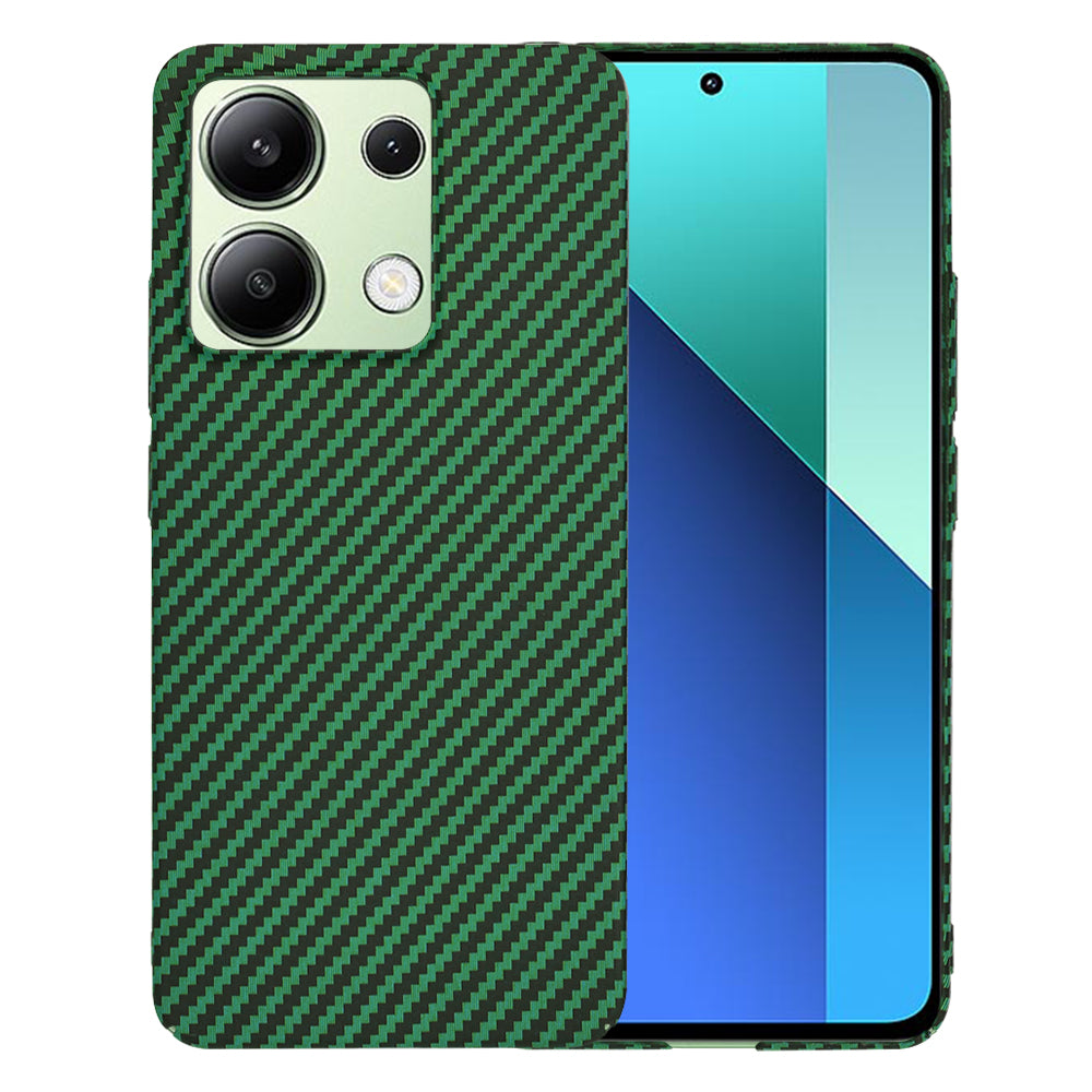Hülle für Xiaomi Redmi Note 13 4G, Techsuit, Carbonite FiberShell, Grün