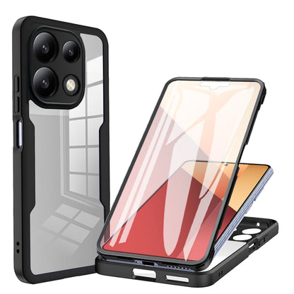 Hülle für Xiaomi Redmi Note 13 4G, Techsuit, ColorVerse 360, Schwarz