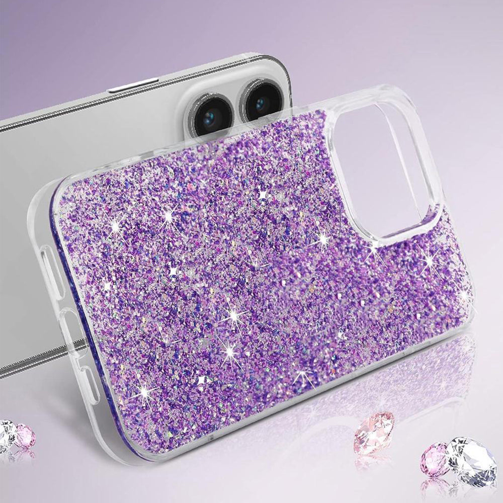Hülle für Xiaomi Redmi Note 13 4G, Techsuit, Glitzernd, Blau