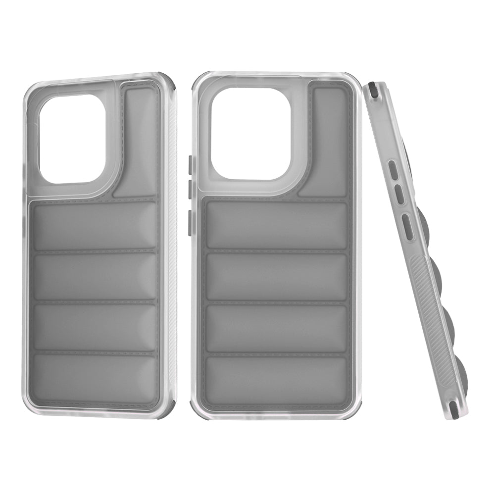 Coque pour Xiaomi Redmi Note 13 4G, Techsuit, Wave Shield, Noire