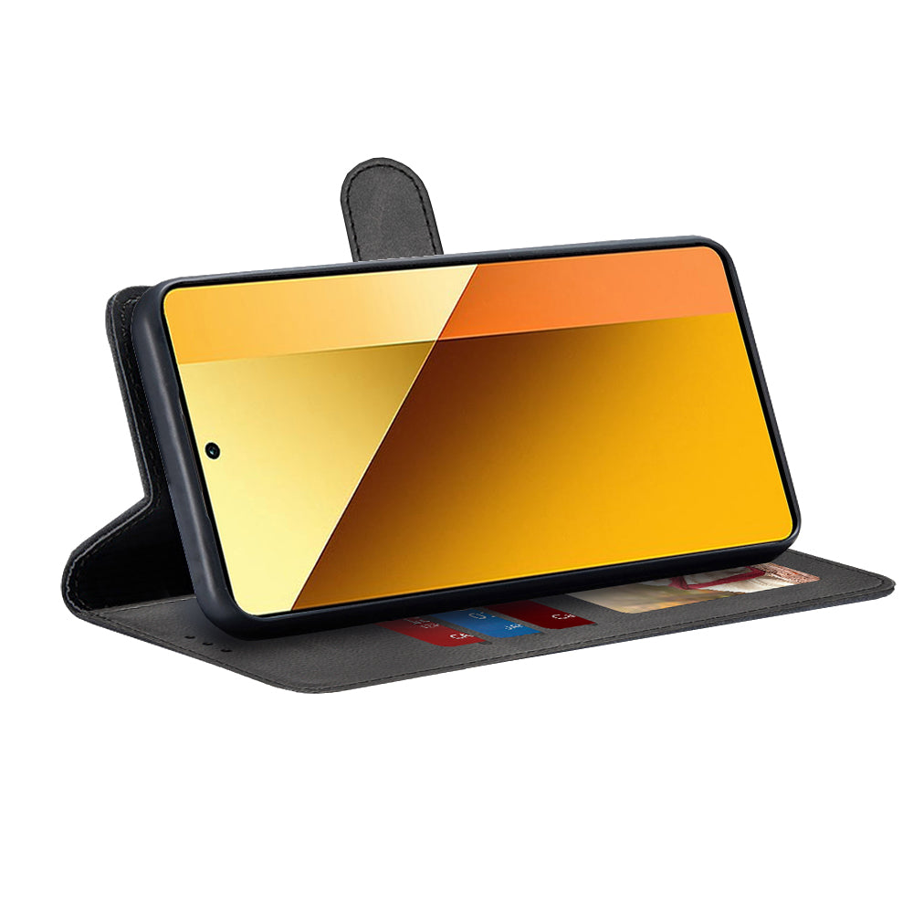 Hülle für Xiaomi Redmi Note 13 5G, Techsuit, Diary Book, Schwarz