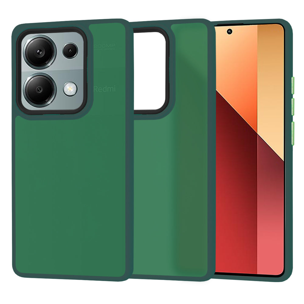Hülle für Xiaomi Redmi Note 13 Pro 4G / Poco M6 Pro 4G, Techsuit, HaloFrost, Grün