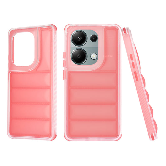 Hülle für Xiaomi Redmi Note 13 Pro 4G / Poco M6 Pro 4G, Techsuit, Wave Shield, Rot