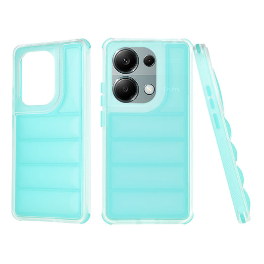 Hülle für Xiaomi Redmi Note 13 Pro 4G / Poco M6 Pro 4G, Techsuit, Wave Shield, Türkis