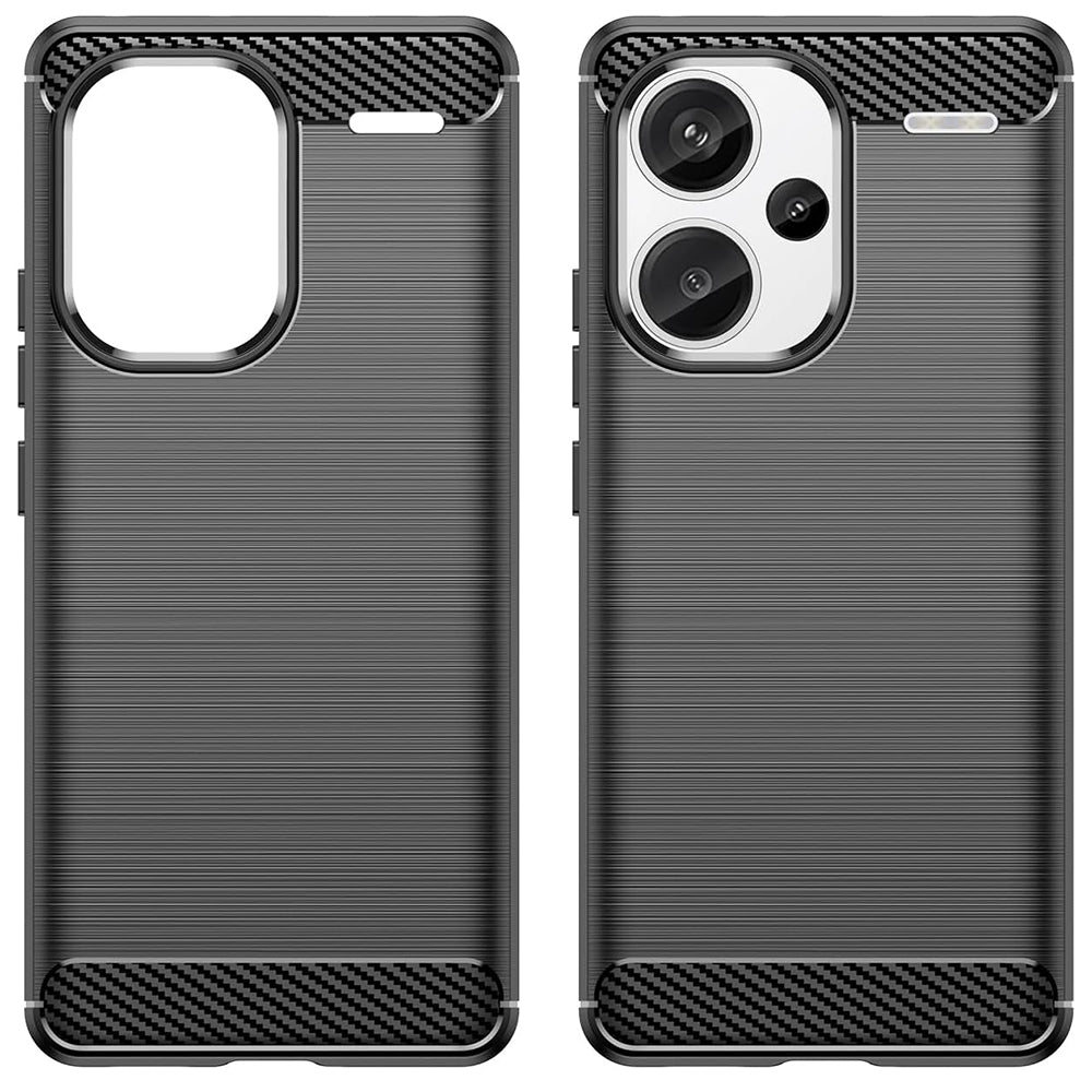 Coque pour Xiaomi Redmi Note 13 Pro+, Techsuit, Carbone, Noire