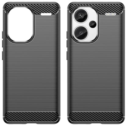Coque pour Xiaomi Redmi Note 13 Pro+, Techsuit, Carbone, Noire