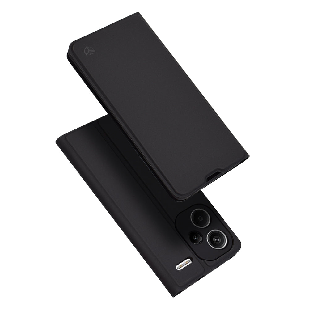 Hülle für Xiaomi Redmi Note 13 Pro+, Techsuit, Magskin Book, Schwarz