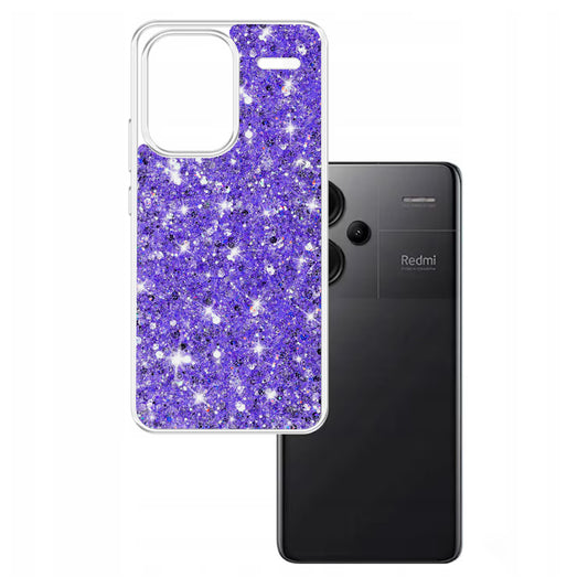 Coque pour Xiaomi Redmi Note 13 Pro+, Techsuit, Paillettes Scintillantes, Violet