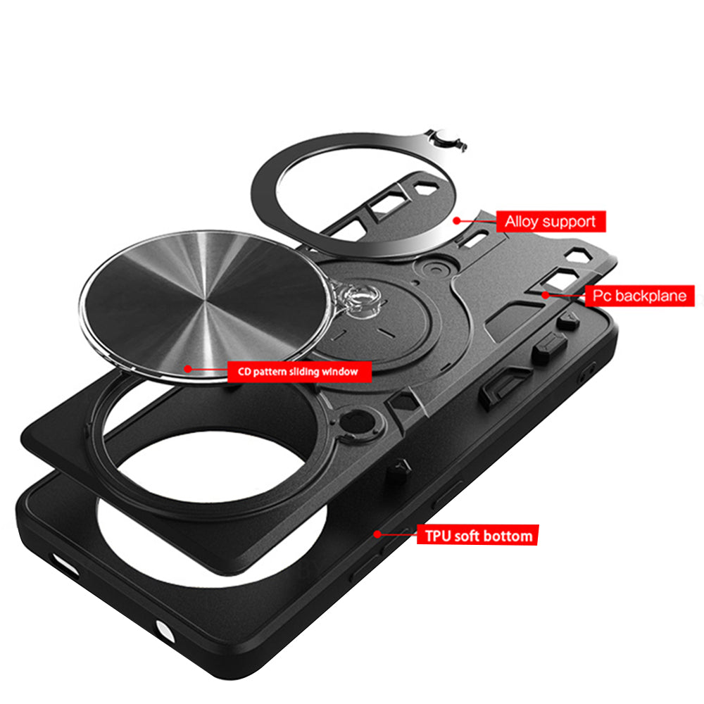 Coque pour Xiaomi Redmi Note 14 4G (Régional), Techsuit, CamGuard Pro, Noire