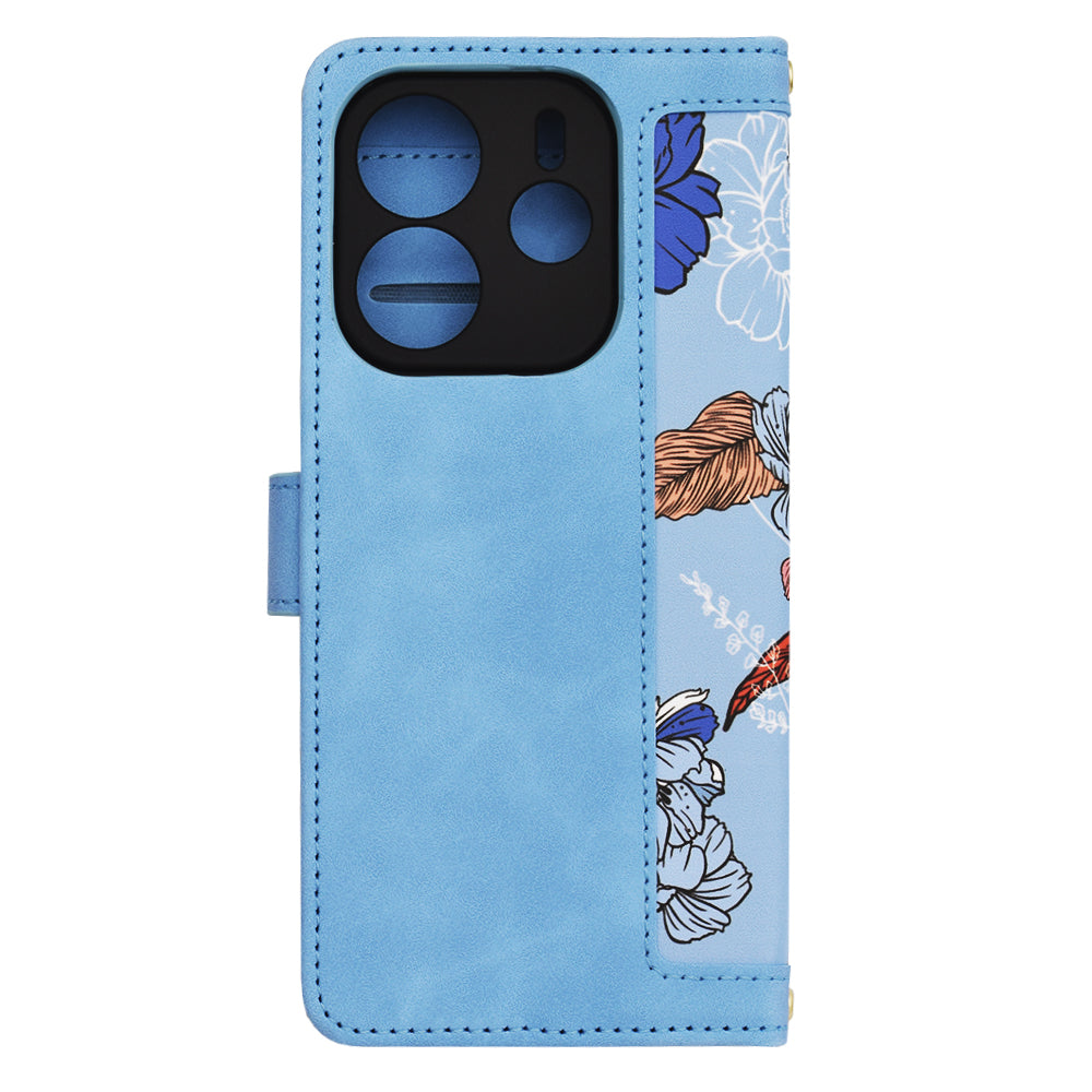 Coque pour Xiaomi Redmi Note 14 4G (Régional), Techsuit, FlipCraft, Bleu