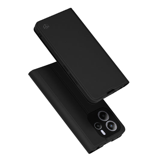 Coque pour Xiaomi Redmi Note 14 4G (Régional), Techsuit, Magskin Book, Noire