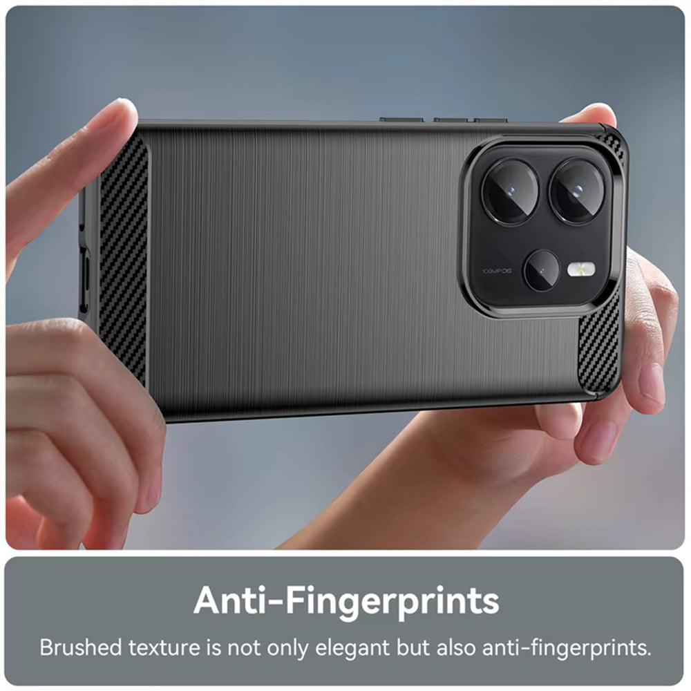 Coque pour Xiaomi Redmi Note 14 4G (Standard), Techsuit, Carbone, Noire