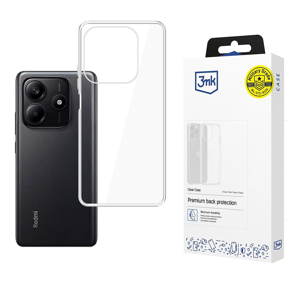 Hülle für Xiaomi Redmi Note 14 5G, 3MK, Clear, Transparent